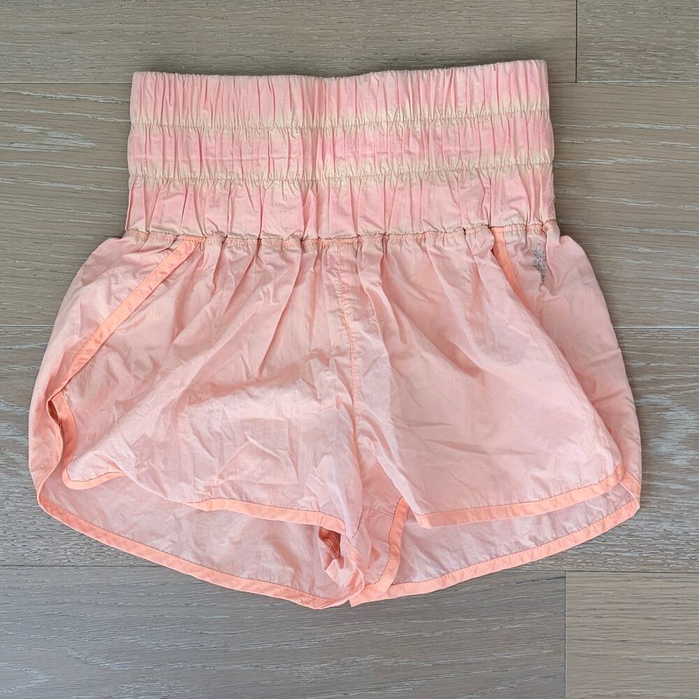 Free People Movement The Way Home Shorts Neon Coral Orange Small